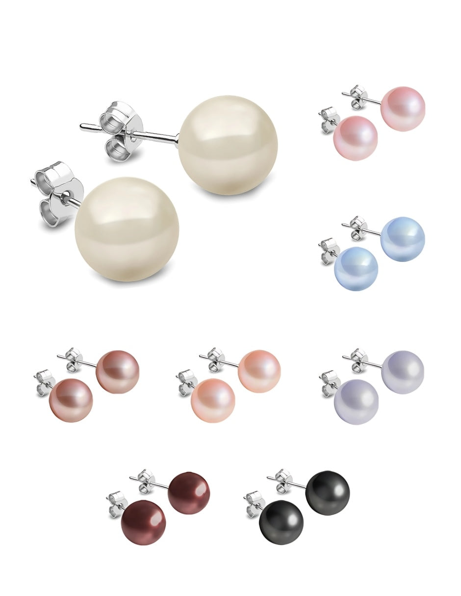Set Aretes y Dijes de Perlas Swarovski y Plata 925