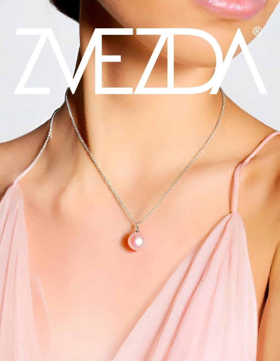 Collar Aretes y Pulsera de Mujer Plata .925 Perlas de Cristal Swarovski