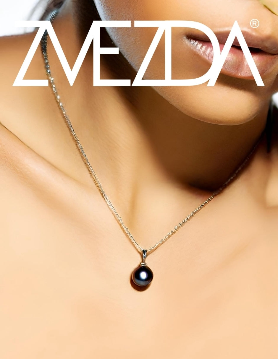 Collar Aretes y Pulsera de Mujer Plata .925 Perlas de Cristal Swarovski