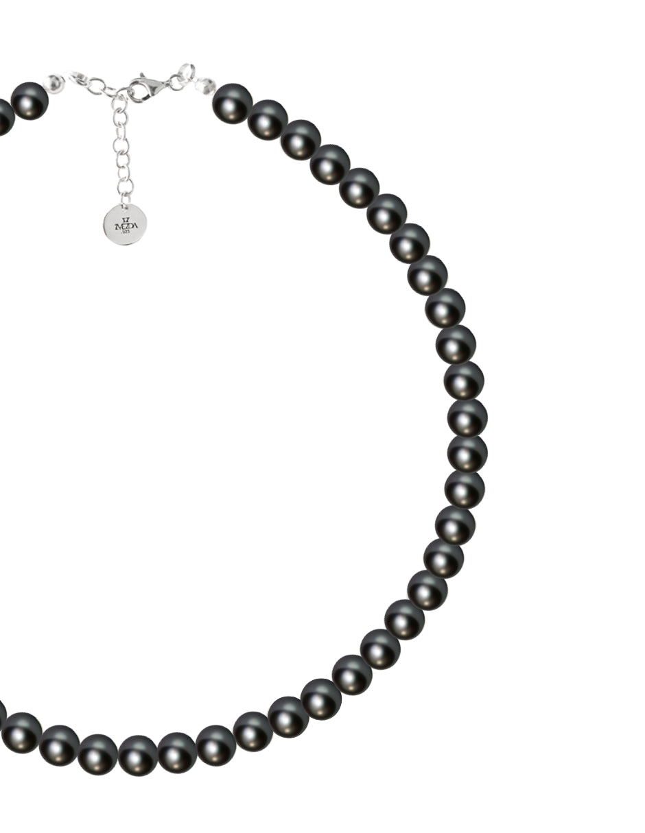 Collar de Mujer Perlas de Cristal Plata 925 Zvezda