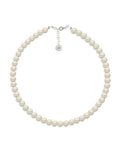 Collar de Mujer Perlas de Cristal Plata 925 Zvezda