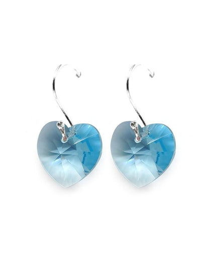 Collar y Aretes de Mujer Plata .925 Heart