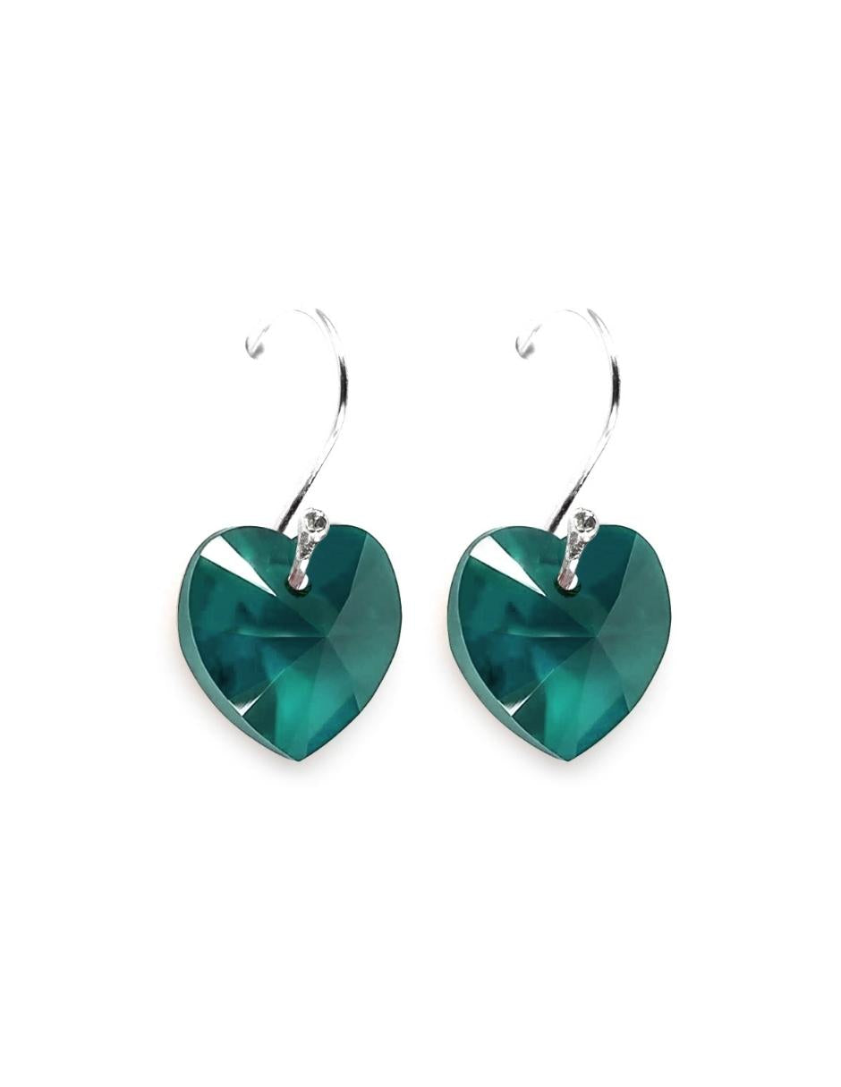 Collar y Aretes de Mujer Plata .925 Heart
