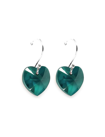 Collar y Aretes de Mujer Plata .925 Heart