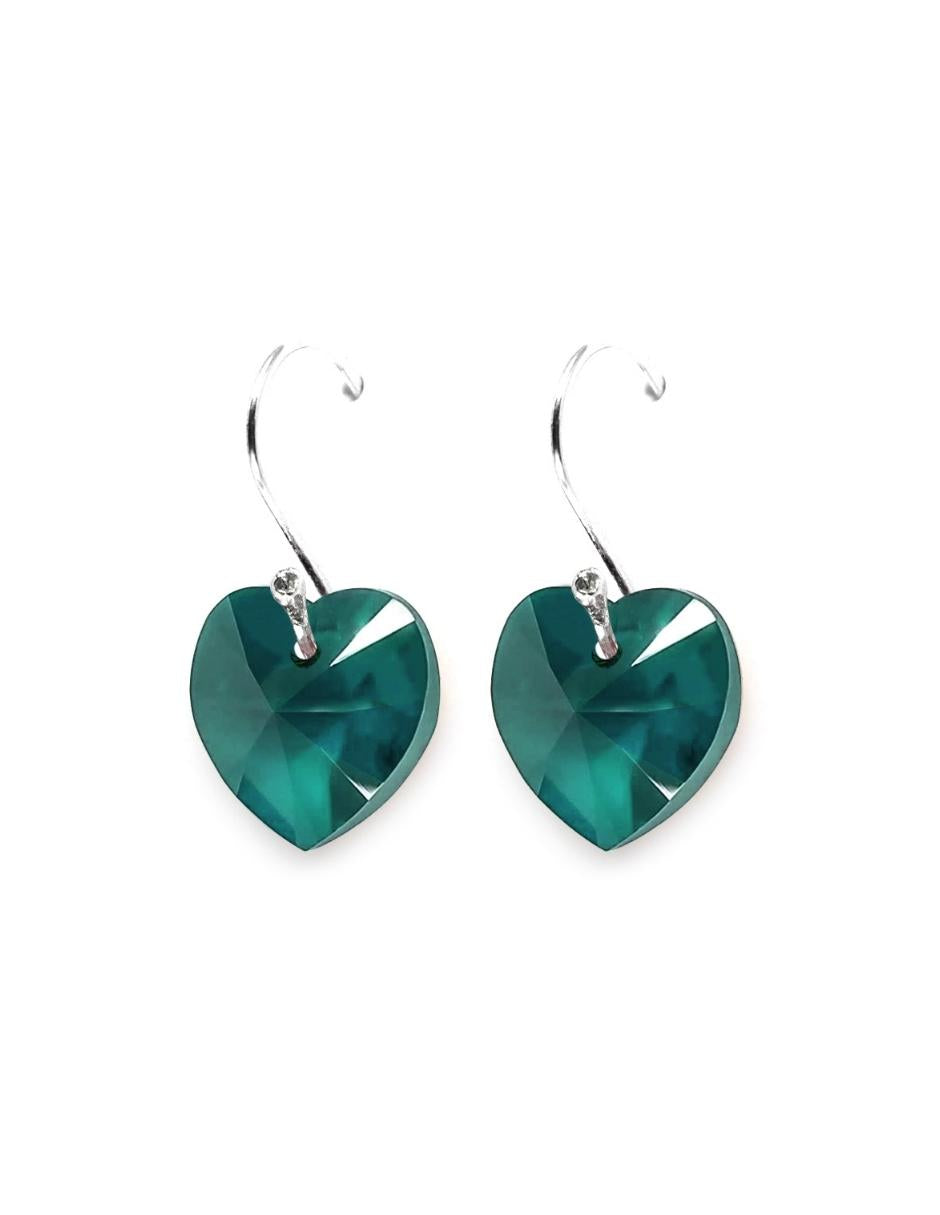 Collar y Aretes de Mujer Plata .925 Heart