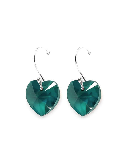 Collar y Aretes de Mujer Plata .925 Heart