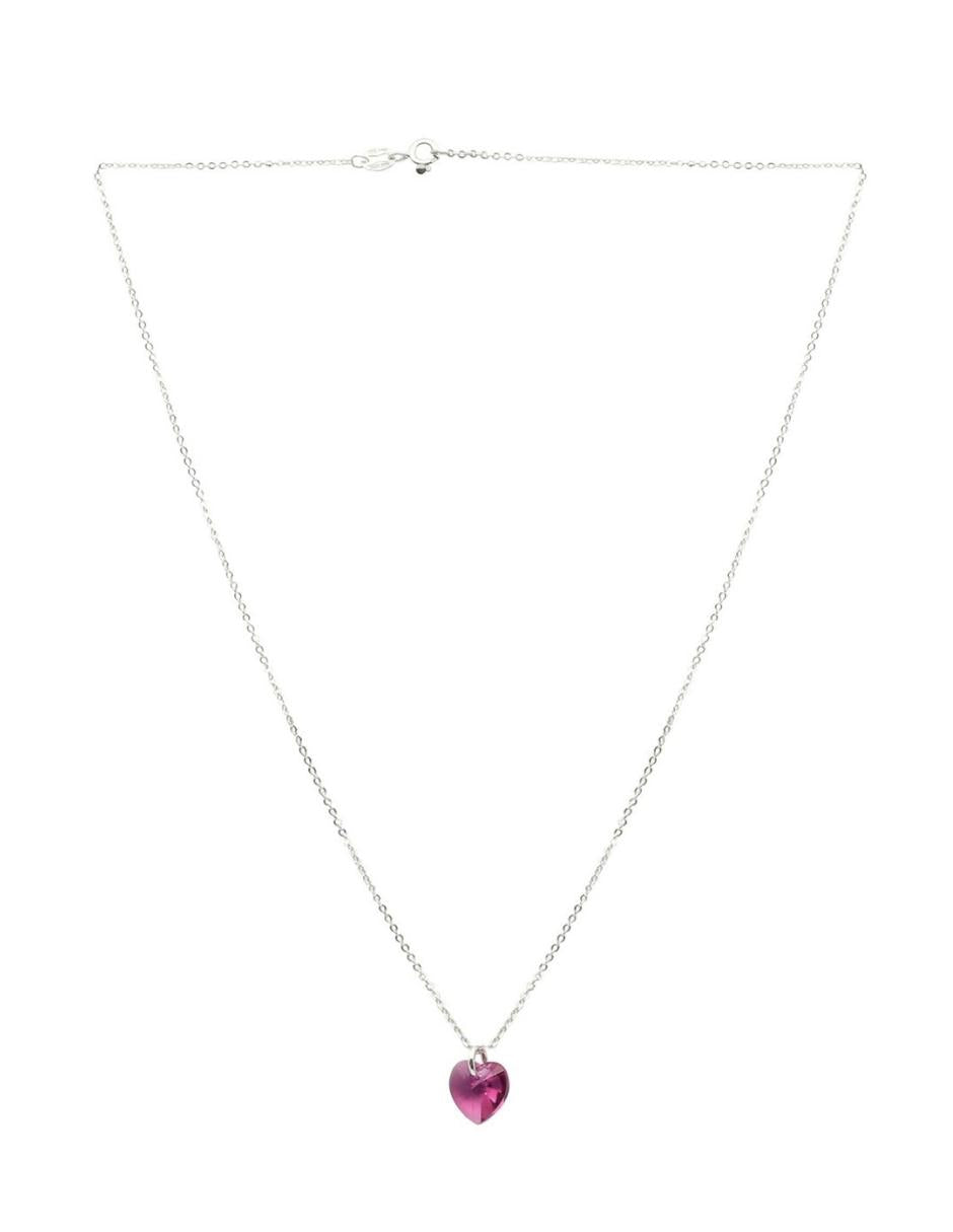 Collar y Aretes de Mujer Plata .925 Heart