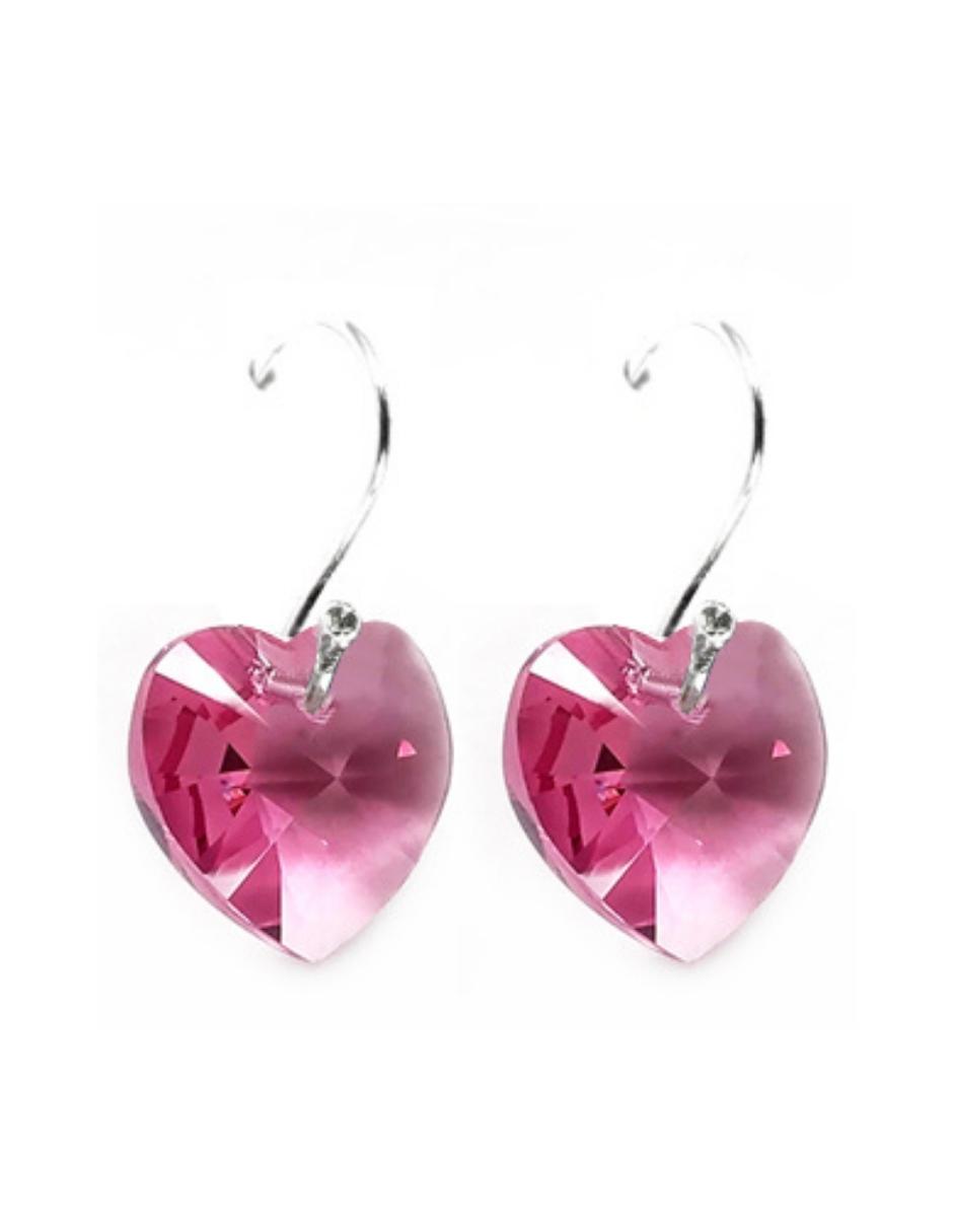 Collar y Aretes de Mujer Plata .925 Heart