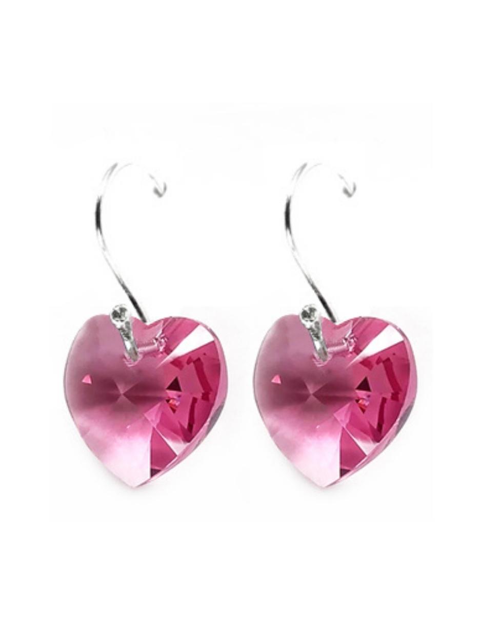 Collar y Aretes de Mujer Plata .925 Heart