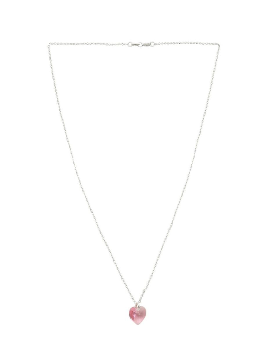 Collar y Aretes de Mujer Plata .925 Heart