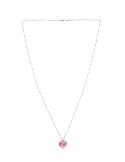 Collar y Aretes de Mujer Plata .925 Heart