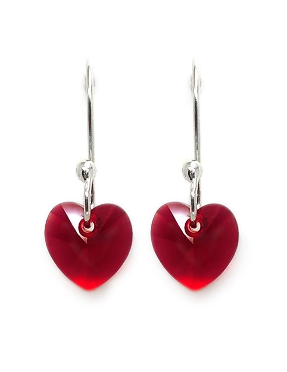 Collar y Aretes de Mujer Plata .925 Heart
