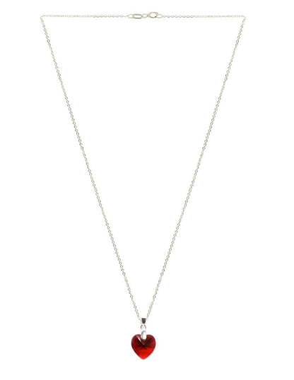 Collar y Aretes de Mujer Plata .925 Heart