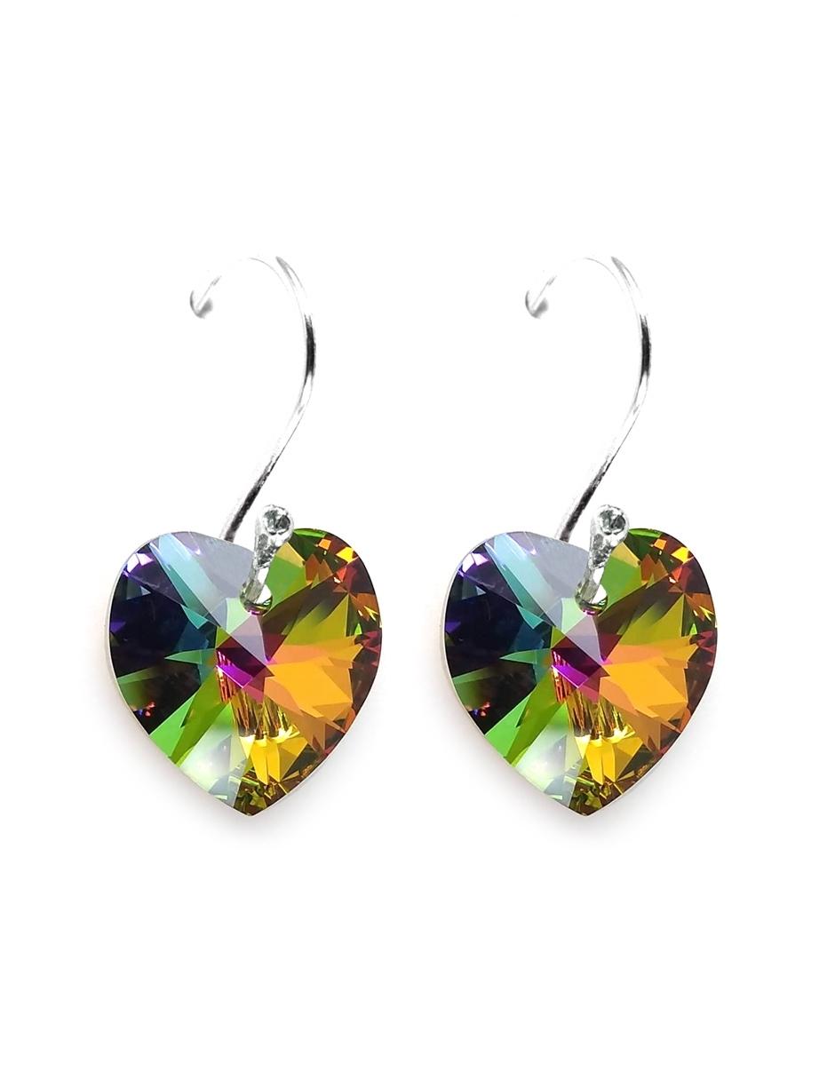 Collar y Aretes de Mujer Plata .925 Heart