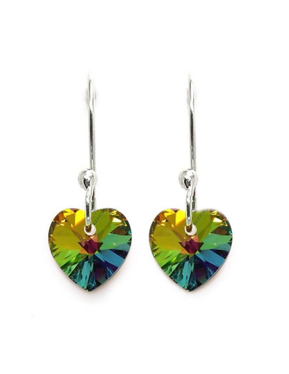 Collar y Aretes de Mujer Plata .925 Heart