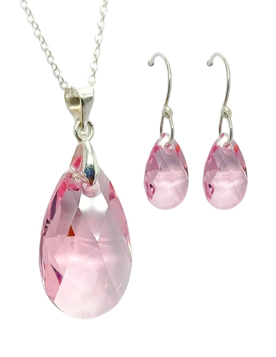 Collar y Aretes de Mujer Plata .925 Leaves