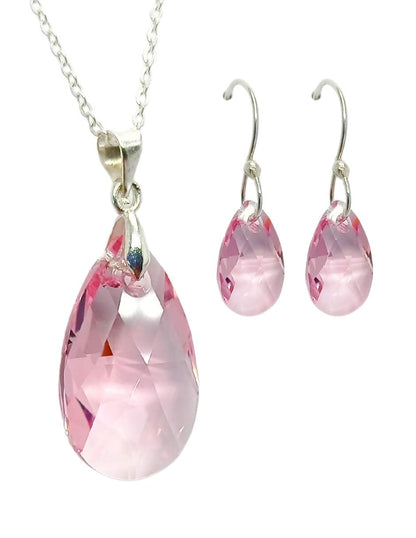 Collar y Aretes de Mujer Plata .925 Leaves